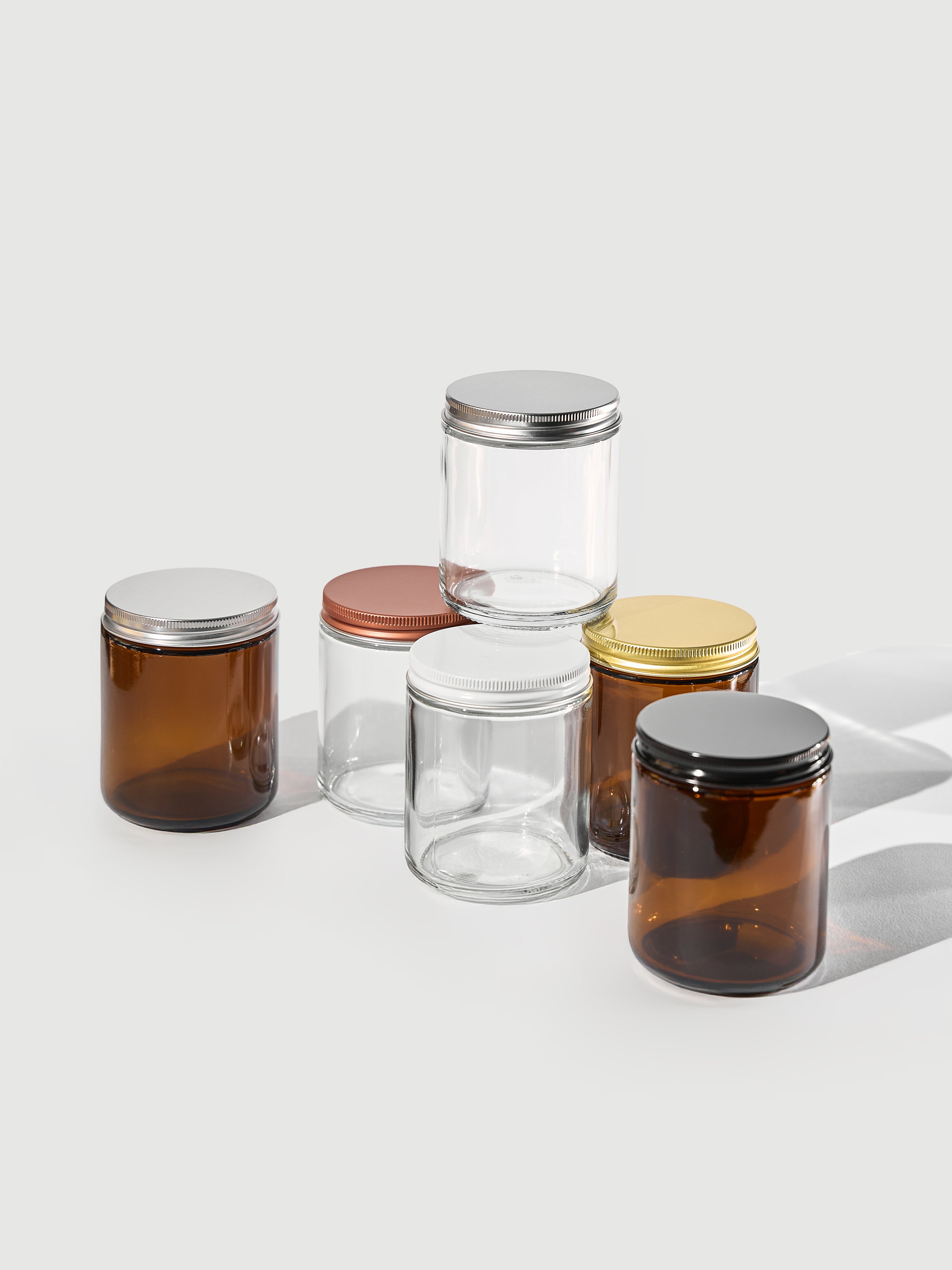 Glass Jar and Metal Screw Cap, 200 ml
