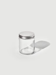 Pot en Verre avec Couvercle Métallique à Vis, 200 ml 