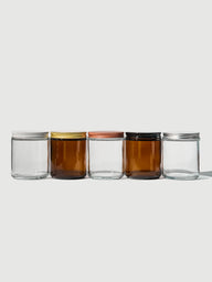 Pot en Verre avec Couvercle Métallique à Vis, 200 ml 