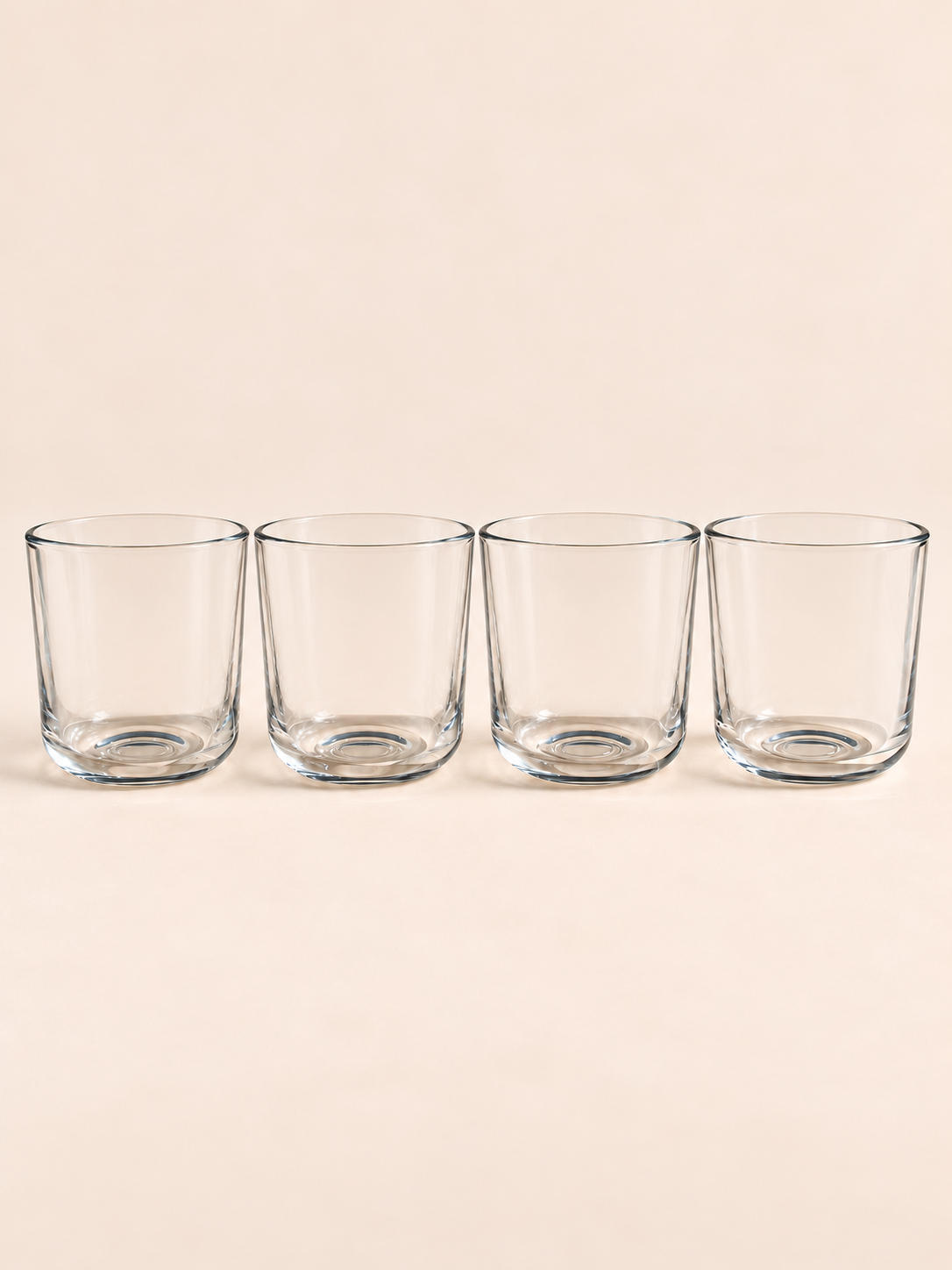 Pure Glass Candle Jar with Wooden Lid, 280 ml