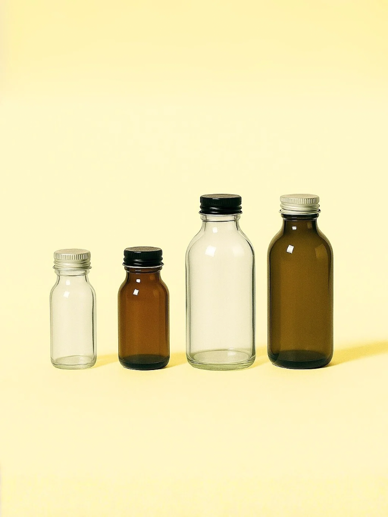 Apothecary Diffuser Bottle and Metal Screw Cap, 60 ml