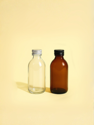 Flacon diffuseur à tiges style apothicaire avec bouchon à vis en métal, 125 ml